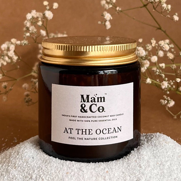 At the Ocean - 100% Coconut Wax Botanical Candle | Verified Sustainable Candles & Fragrances on Brown Living™