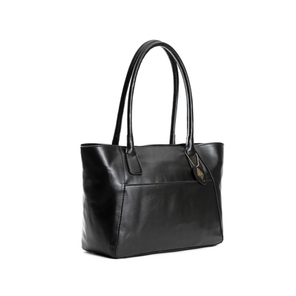 Athena Vegan Leather Tote (Black) – Womens Bag on Brown Living™. SKU: TGH1001. Img 4.