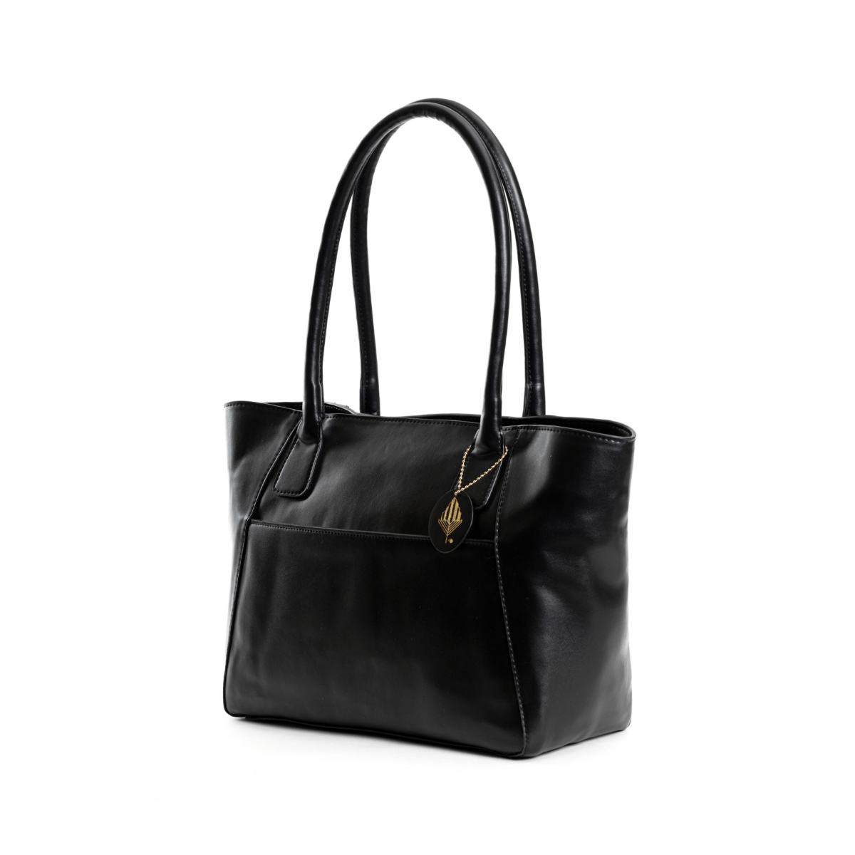 Athena Vegan Leather Tote (Black) – Womens Bag by Green Hermitage available on Brown Living™. . SKU: TGH1001. Img 3.