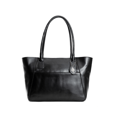 Athena Vegan Leather Tote (Black) – Womens Bag on Brown Living™. SKU: TGH1001. Img 2.