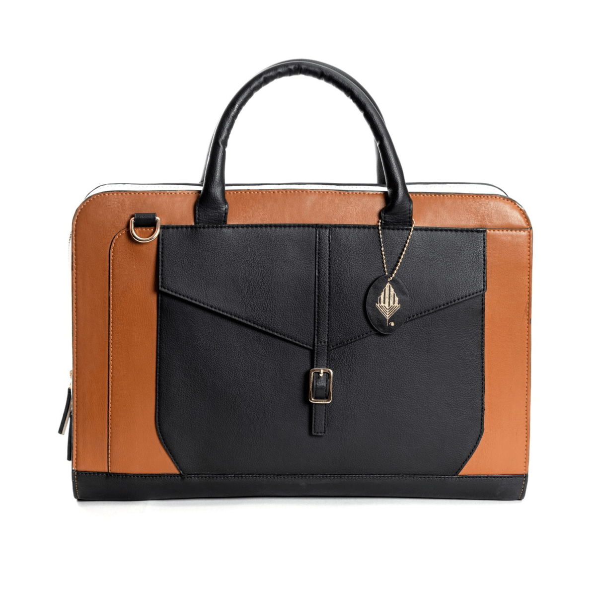 Atlas (Gingerbread, White & Black) – Womens Bag on Brown Living™. SKU: LBGH 9002_24BL2934. Img 4.