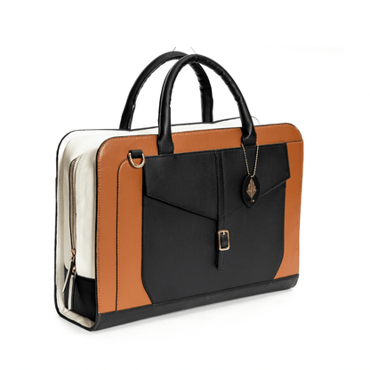 Atlas (Gingerbread, White & Black) – Womens Bag on Brown Living™. SKU: LBGH 9002_24BL2934. Img 3.