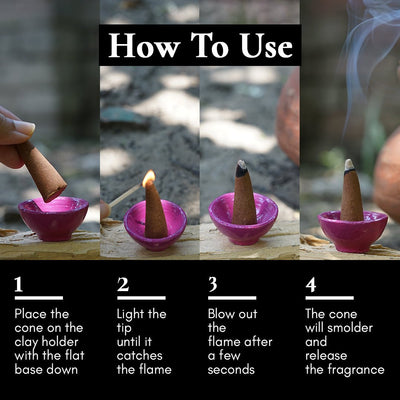 Audh Dhoop - Pure Agarwood Incense Cones – Candles & Fragrances on Brown Living™. SKU: BFD03. Img 3.