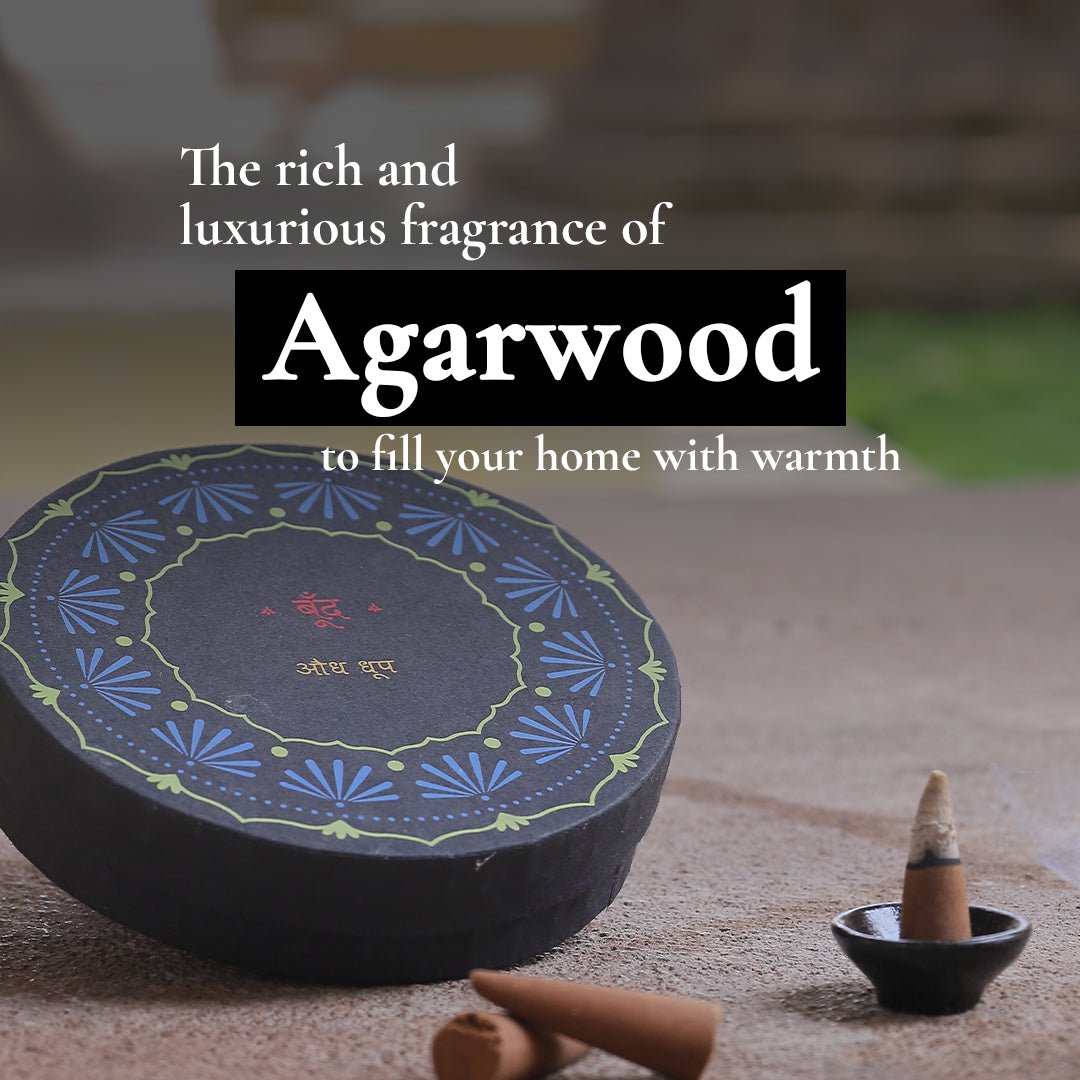 Audh Dhoop - Pure Agarwood Incense Cones – Candles & Fragrances by Boond Fragrances available on Brown Living™. . SKU: BFD03. Img 7.