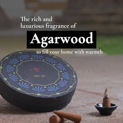 Audh Dhoop - Pure Agarwood Incense Cones – Candles & Fragrances on Brown Living™. SKU: BFD03. Img 7.