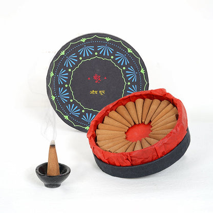 Audh Dhoop - Pure Agarwood Incense Cones – Candles & Fragrances by Boond Fragrances available on Brown Living™. . SKU: BFD03. Img 1.