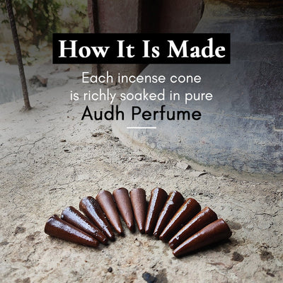 Audh Dhoop - Pure Agarwood Incense Cones – Candles & Fragrances on Brown Living™. SKU: BFD03. Img 4.