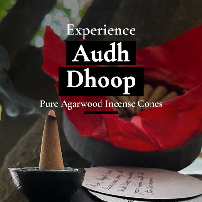 Audh Dhoop - Pure Agarwood Incense Cones – Candles & Fragrances by Boond Fragrances available on Brown Living™. . SKU: BFD03. Img 2.
