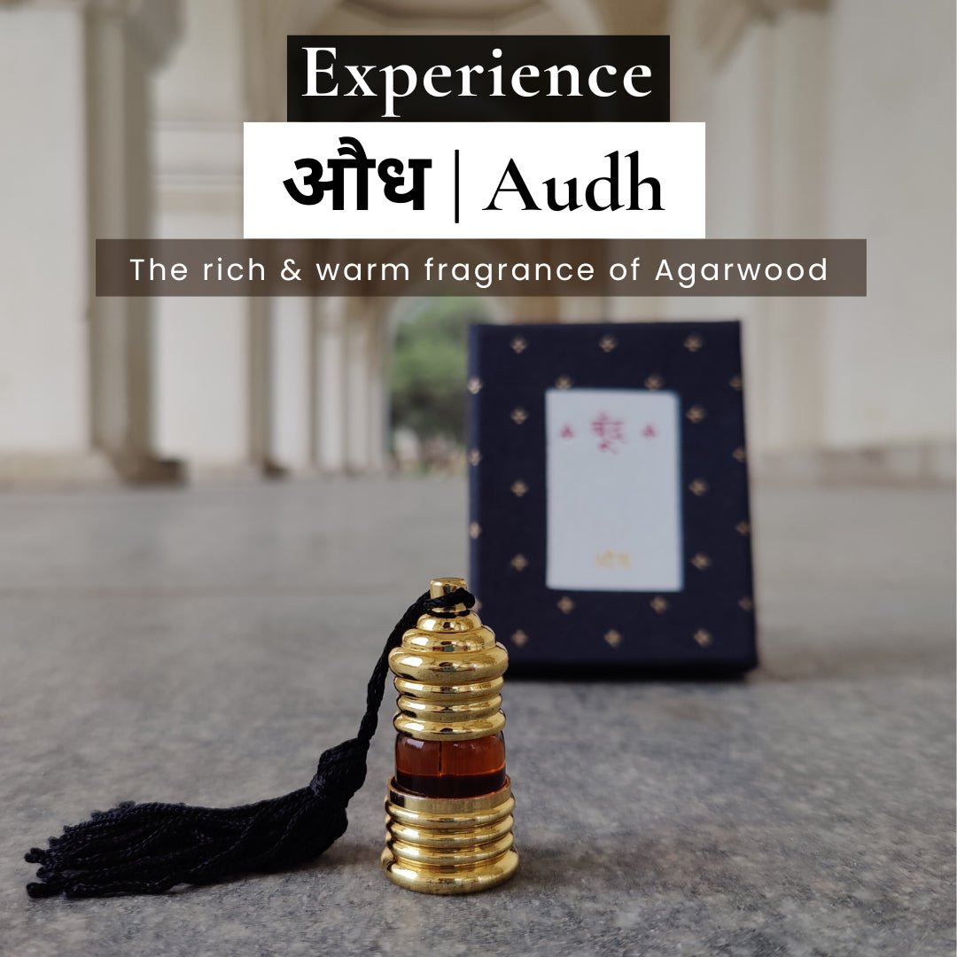 औध | Audh Natural Perfume Oil (Agarwood Attar) – Essential Oils by Boond Fragrances available on Brown Living™. 6ml . SKU: BF17a. Img 2.