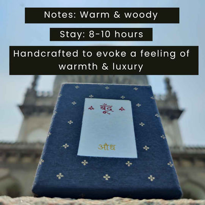 औध | Audh Natural Perfume Oil (Agarwood Attar) – Essential Oils on Brown Living™. SKU: BF17a. Img 6.