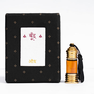 औध | Audh Natural Perfume Oil (Agarwood Attar) – Essential Oils on Brown Living™. SKU: BF17a. Img 1.