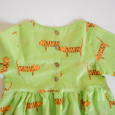 Augustus The Tiger - Girls Comfort Wear – Kids Frocks & Dresses on Brown Living™. SKU: MITHSF - 032(G) - 1. Img 5.