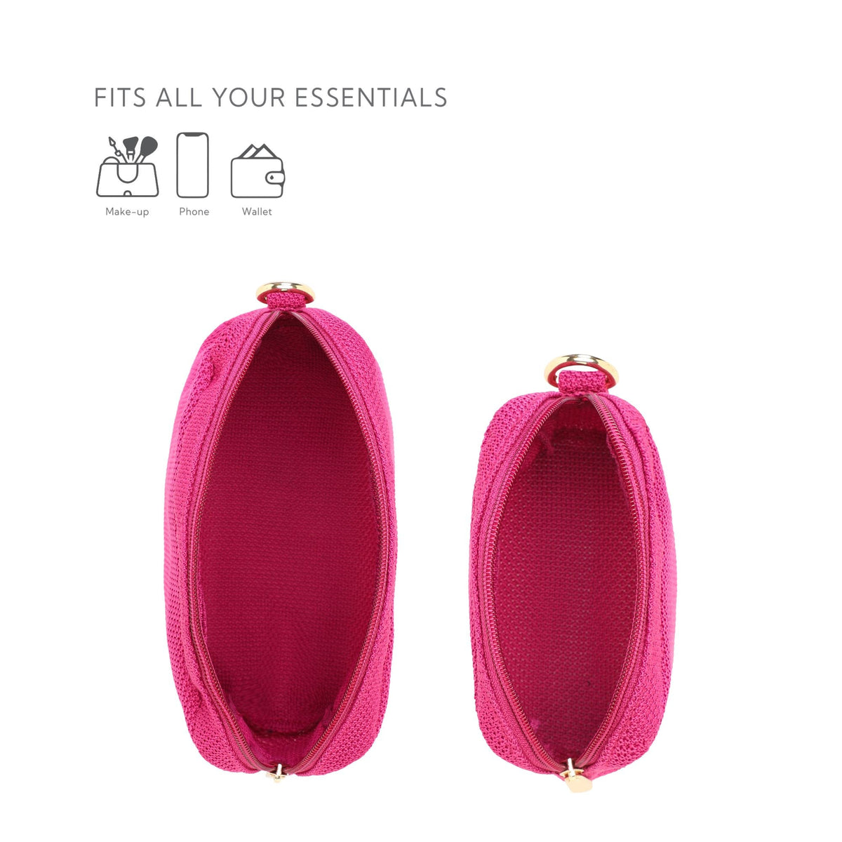 Aura Vanity Pouches| Made from Recycled Plastic Yarn – Travel Organiser on Brown Living™. SKU: VSet005. Img 14.