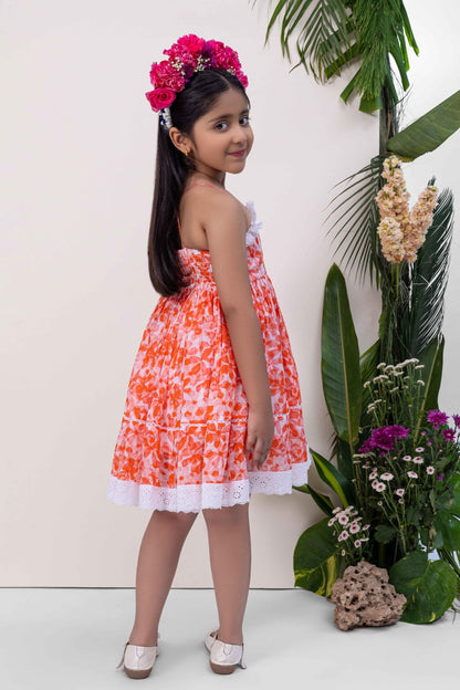 Aurora Noodle Strap Dress | Cute & Comfy Summer Dress for Girls – Kids Daywear Sets on Brown Living™. SKU: ML-EN-AS-3403to4. Img 3.