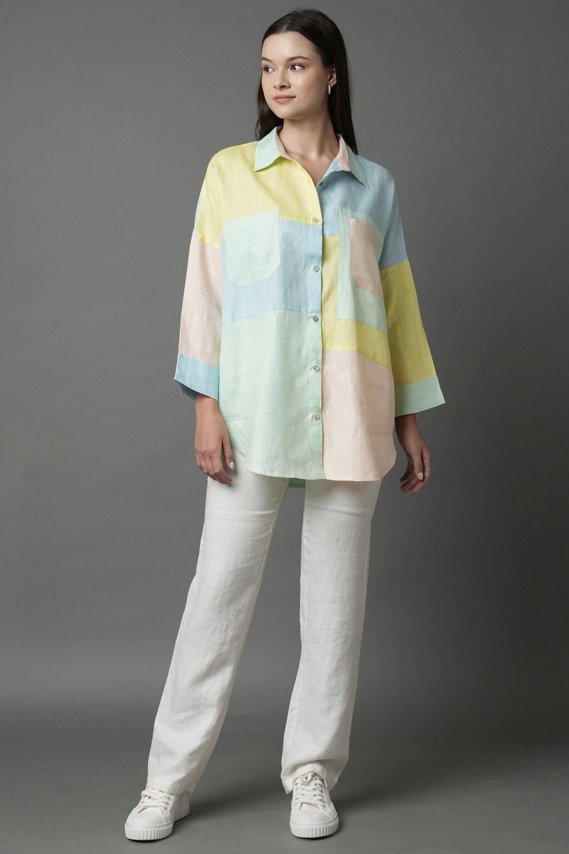 Aurora Shirt - Pastel - 100% Hemp | Verified Sustainable Womens Shirt on Brown Living™