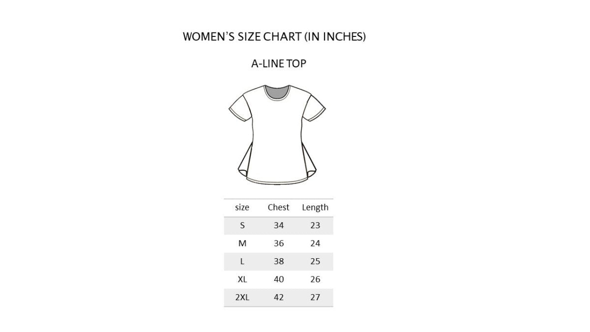 Aurora Waves Women's A - Line Organic Cotton Top | Verified Sustainable by Brown Living™