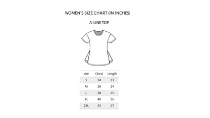 Aurora Waves Women's A - Line Organic Cotton Top | Verified Sustainable by Brown Living™