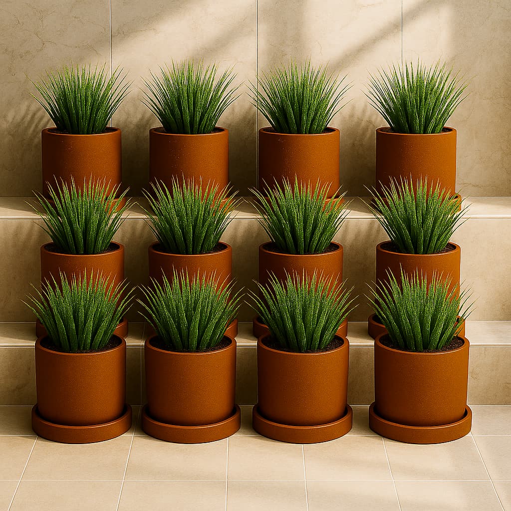 Autumn Planter Small 4 Inch | Handcrafted Decorative Pot – Pots & Planters on Brown Living™. SKU: PL1-12. Img 7.