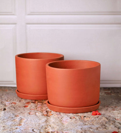 Autumn Planter Small 4 Inch | Handcrafted Decorative Pot – Pots & Planters on Brown Living™. SKU: PL1-2A. Img 4.
