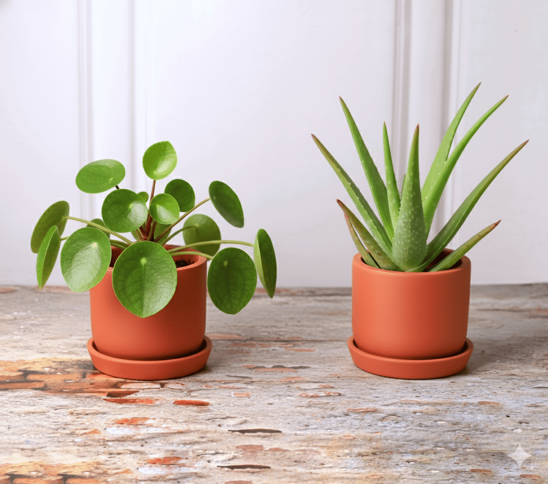 Autumn Planter Small 4 Inch | Handcrafted Decorative Pot – Pots & Planters on Brown Living™. SKU: PL1-2A. Img 1.