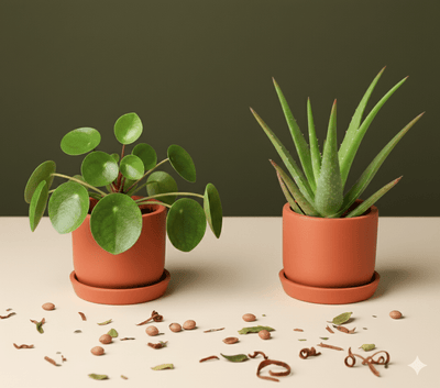 Autumn Planter Small 4 Inch | Handcrafted Decorative Pot – Pots & Planters on Brown Living™. SKU: PL1-2A. Img 2.