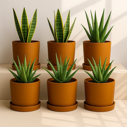 Autumn Planter Small 4 Inch | Handcrafted Decorative Pot – Pots & Planters on Brown Living™. SKU: PL1-6. Img 14.