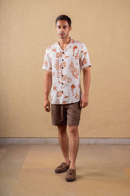 Autumn Shirt - Print - Hemp Tencel | Verified Sustainable by Brown Living™