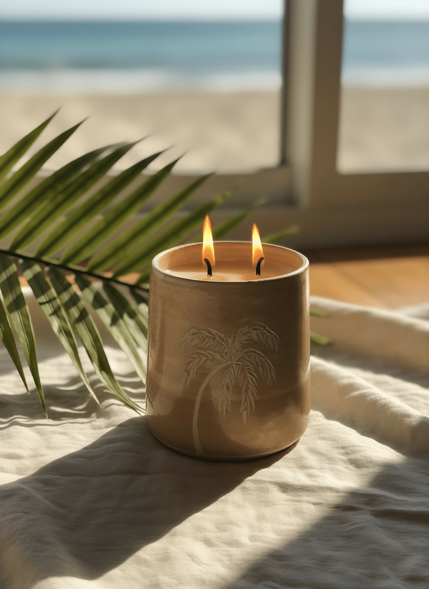 Avenor Ceramic Candles | Handcrafted Scented & Decorative Candles – Candles & Fragrances on Brown Living™. SKU: CC5_N. Img 2.
