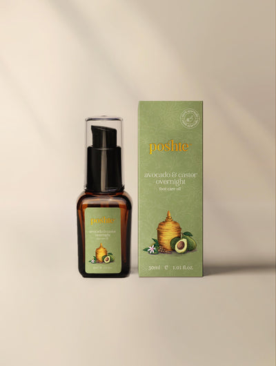 Avocado & Castor Overnight Foot Care Oil | For Healthy & Happy Feet – Body Oil on Brown Living™. SKU: 8.91E+12P2. Img 1.