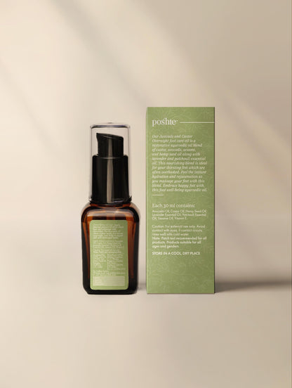 Avocado & Castor Overnight Foot Care Oil | For Healthy & Happy Feet – Body Oil on Brown Living™. SKU: 8.91E+12P2. Img 2.
