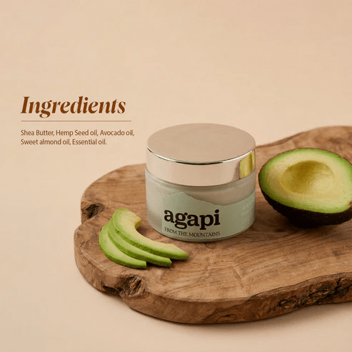 Avocado Shea Cream- 50 g – Face Cream on Brown Living™. SKU: AVSC-01. Img 3.