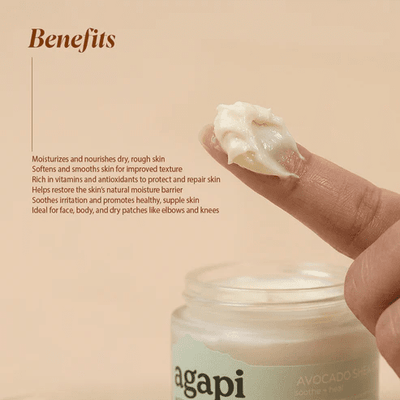 Avocado Shea Cream- 50 g – Face Cream on Brown Living™. SKU: AVSC-01. Img 2.