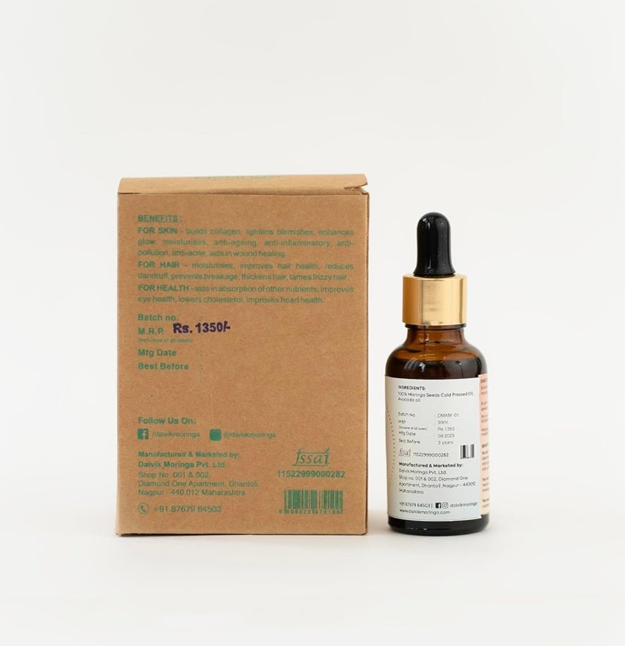 AvoMoringa Cold Pressed Hair and Skin Oil - 30 ml | Verified Sustainable by Brown Living™