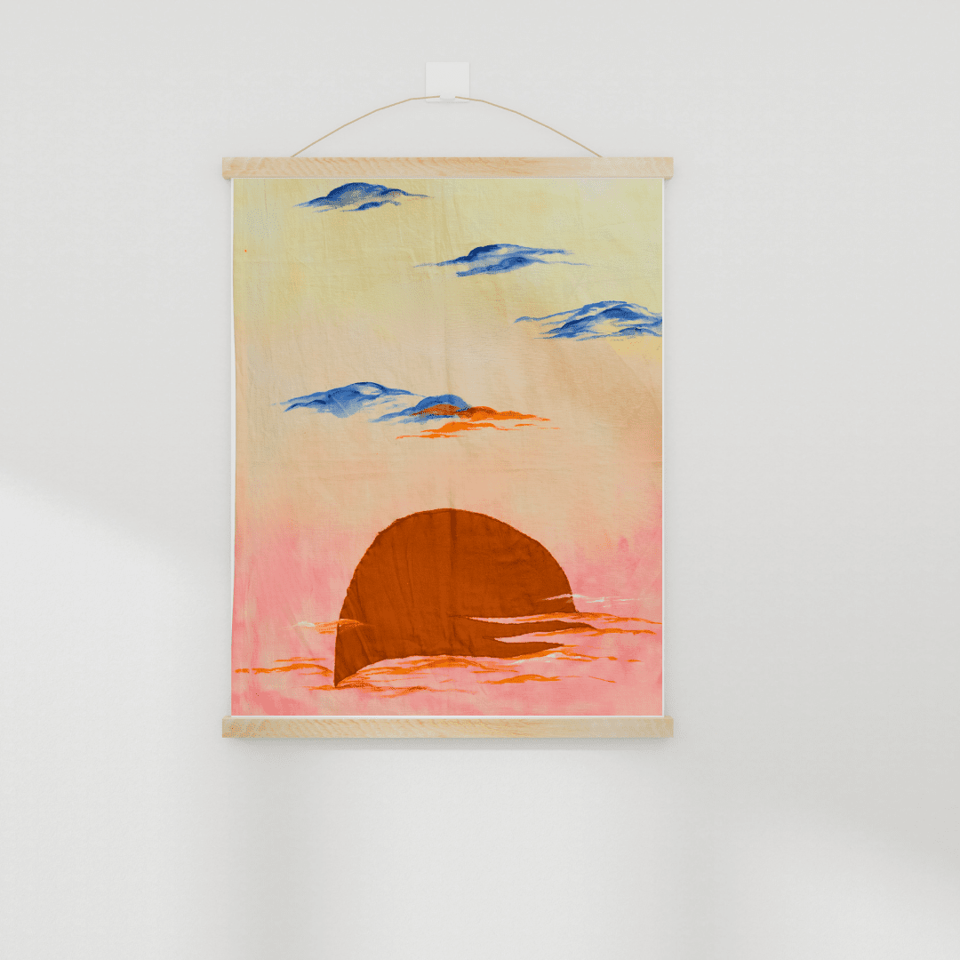 Awaken Tapestry Wall Hanging | Decorative Fabric Wall Art – Wall Decor on Brown Living™. SKU: TA02. Img 1.