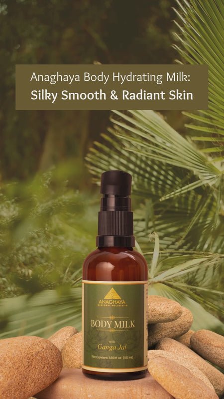 Ayurvedic Body Milk with A2 Ghee & Ganga Jal – Body Lotion on Brown Living™. SKU: 014. Img 3.
