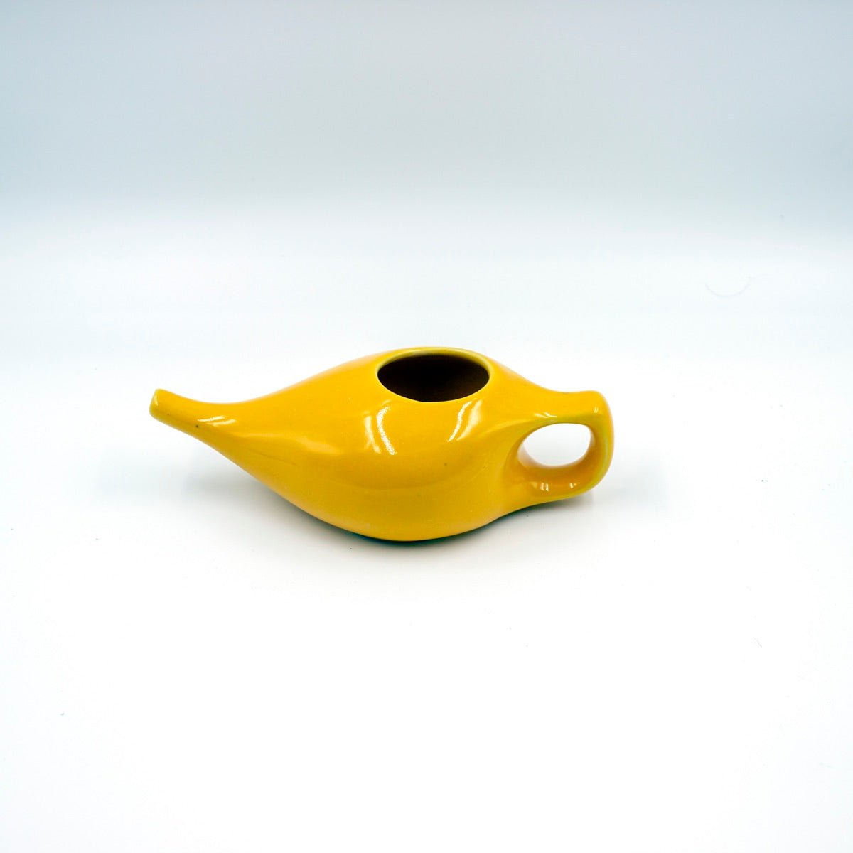 Ayurvedic Ceramic Jala Neti Pot for Nasal Cleansing- Yellow | Medical ...