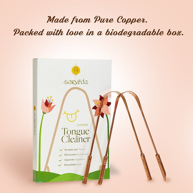 Ayurvedic Copper Tongue Cleaner - Pack of 1 | Verified Sustainable Tongue Cleaner on Brown Living™