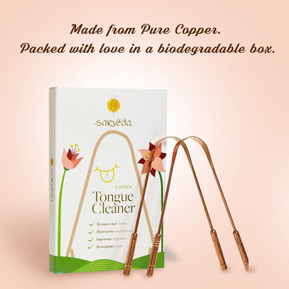 Ayurvedic Copper Tongue Cleaner - Pack of 2 | Verified Sustainable by Brown Living™