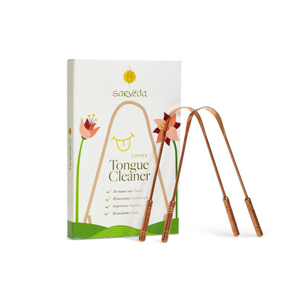 Ayurvedic Copper Tongue Cleaner - Pack of 2 | Verified Sustainable by Brown Living™