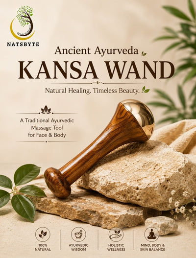 Ayurvedic Dual Kansa Wand Massager | Face & Body Tool – Massager on Brown Living™. SKU: KansaWandDUAL. Img 6.