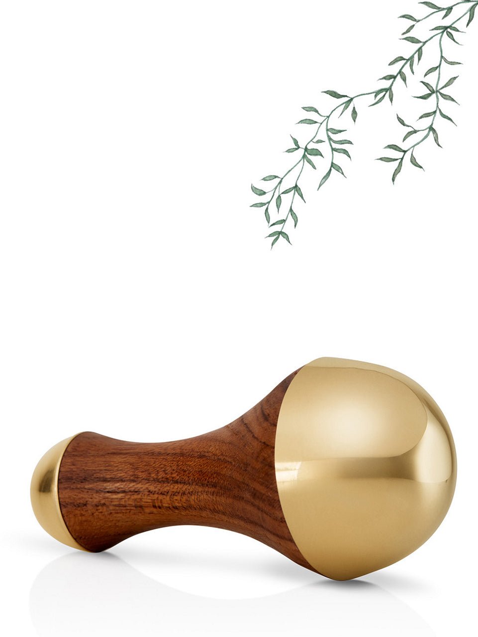 Ayurvedic Dual Kansa Wand Massager | Face & Body Tool – Massager on Brown Living™. SKU: KansaWandDUAL. Img 2.