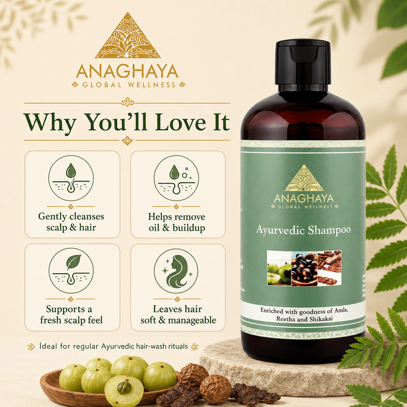 Ayurvedic Shampoo for Healthy Hair | Gentle Herbal Hair Cleanser – Hair Shampoo on Brown Living™. SKU: 09. Img 2.
