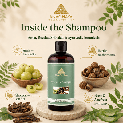 Ayurvedic Shampoo for Healthy Hair | Gentle Herbal Hair Cleanser – Hair Shampoo on Brown Living™. SKU: 09. Img 5.