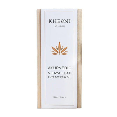 Ayurvedic Vijaya Leaf Extract Pain Oil – Body Oil on Brown Living™. SKU: ayurvedicvjoil_01. Img 1.
