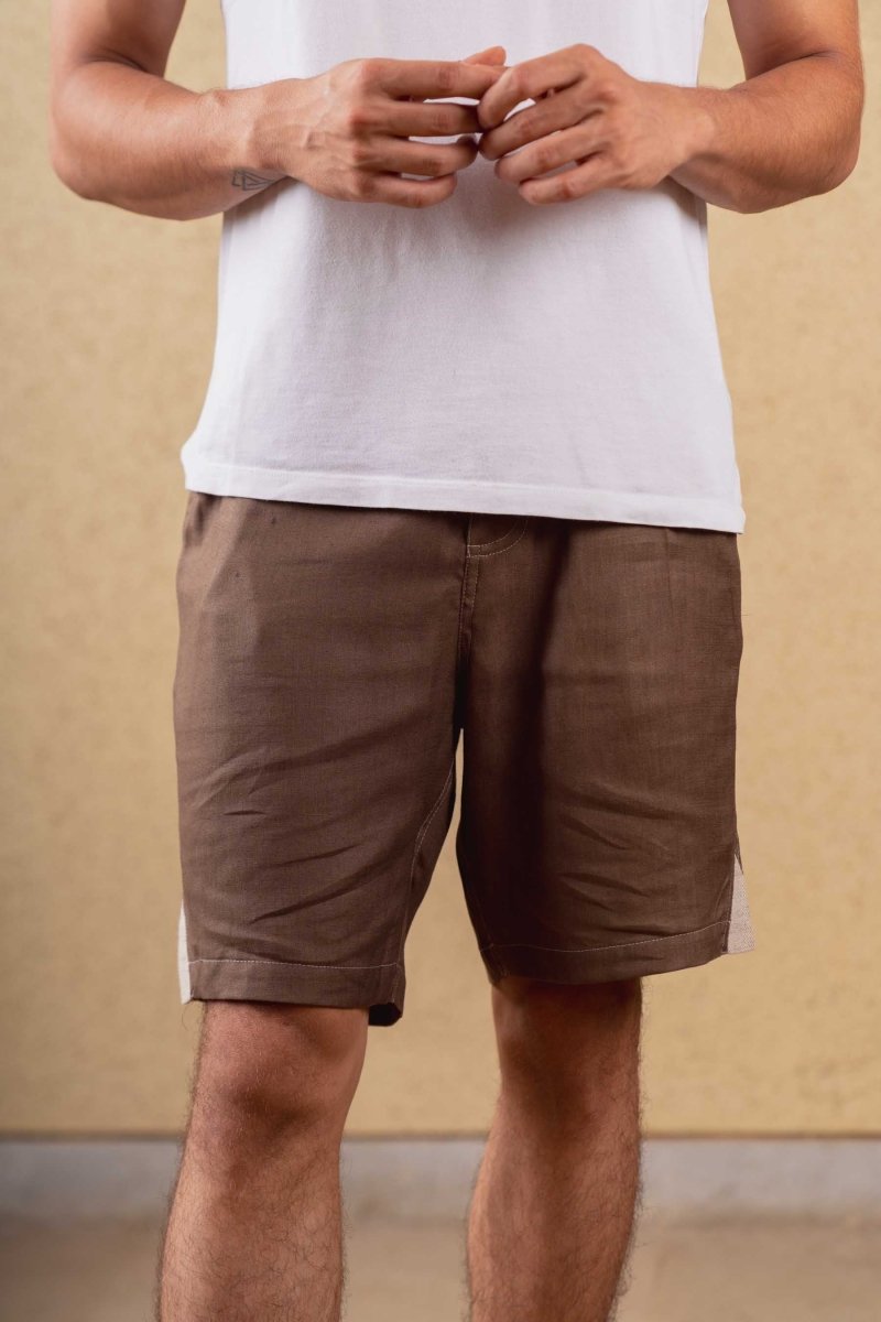 Azure Shorts - Brown - Hemp Tencel | Verified Sustainable by Brown Living™