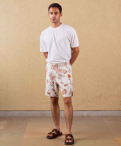 Azure Shorts - Print - Hemp Tencel | Verified Sustainable by Brown Living™