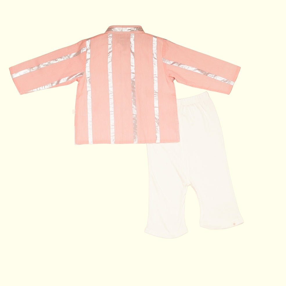 Baby Boy Cotton Sherwani & Pant Set - Shubh | Verified Sustainable by Brown Living™