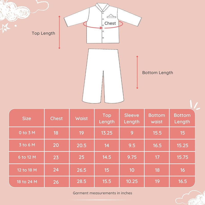 Baby Boy Cotton Sherwani & Pant Set - Shubh | Verified Sustainable Kids Ethnic Sets on Brown Living™