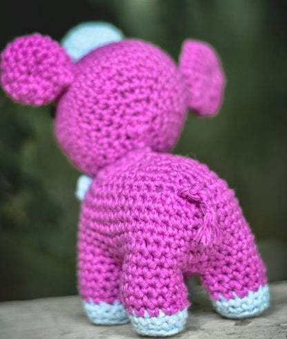 Baby Elephant Handcrafted Crochet Soft Toy | Verified Sustainable by Brown Living™