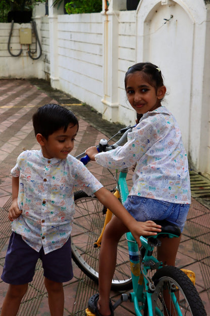Bachpan Diaries Top for Girls – Kids Daywear Sets on Brown Living™. SKU: BDG23G1. Img 4.